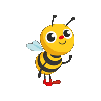 Happy Bee Sticker by BrightPathKids