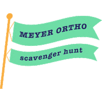 Flag Ortho Sticker by Meyer Orthodontics