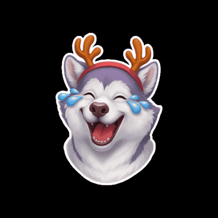 New Year Dog GIF by VOKI Games