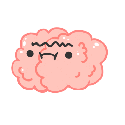 Studying Big Brain Sticker