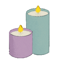 Madu_jounal light minimal candle candles Sticker