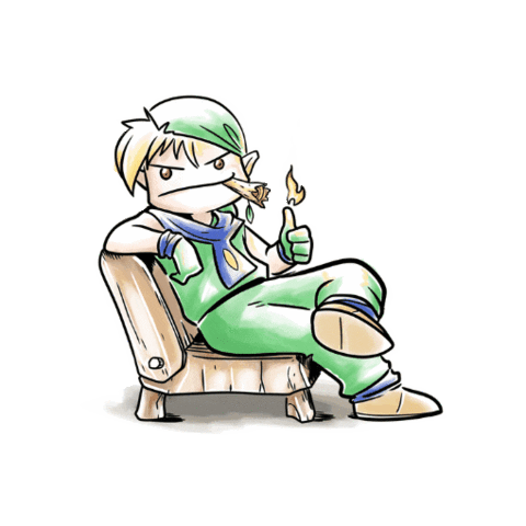 FlameTheElf money king boss smoking Sticker