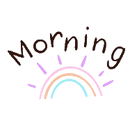 Rainbow Morning Sticker