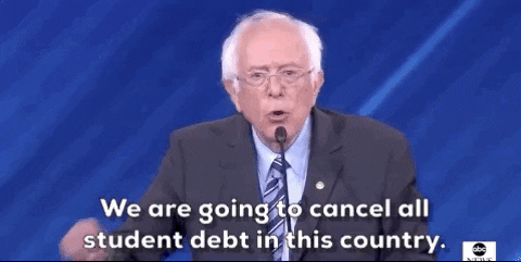 Bernie Sanders We Are Going To Cancel All Student Debt In This Country GIF by GIPHY News