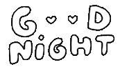 Good Night Heart Sticker