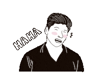 Sad Laugh Sticker