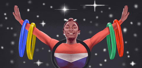 Happy Simone Biles GIF by richard a chance