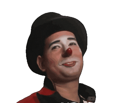 Clown Yes Sticker by Junior Ascanio