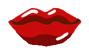 Talking Red Lips Sticker by VJ Suave