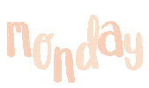 MadeByMesi day monday week days of the week Sticker