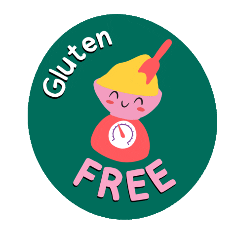 Happy Gluten Sticker by Scoop and Scales