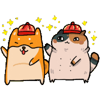 Cat Dog Sticker