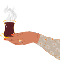 CoralTravel tea turkey turkish travelling Sticker