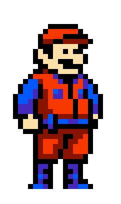 Super Mario Bros Pixel Sticker by HAZ