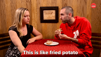 A Fried Potato With Meat Inside