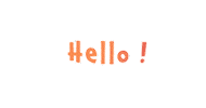 eleven_ideas hello bonjour elevenideas hello orange Sticker