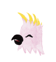 ddanyen bird head aussie australian Sticker