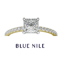 bluenilediamond diamond ring halo diamonds Sticker