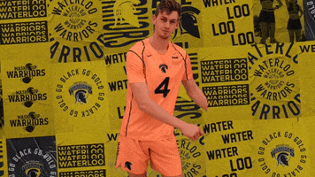 University Of Waterloo Flossing GIF by Waterloo Warriors
