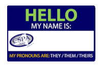 Pronouns Nametag Sticker by CSPA-NYS