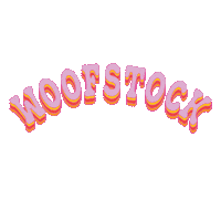 Woofstock Sticker by MUTTS Canine Cantina
