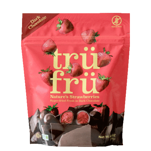 Strawberry Sticker by Tru Fru