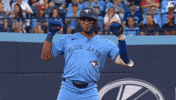 Flexing Hands Up GIF by Toronto Blue Jays