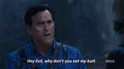 eat bruce campbell GIF by Ash vs Evil Dead