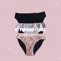 lunasegura mestruación periodo sustentable zerowaste calzones absorción GIF