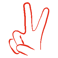 Hessentag2023 peace hand finger peace sign Sticker