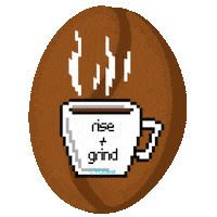 Coffee Bean Sticker by CVQuest