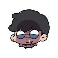 Angry Glare Sticker