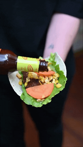 DutchMediaSisters giphyupload tacos spicy hot sauce GIF