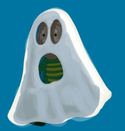 Halloween Ghost GIF by Bill Greenhead