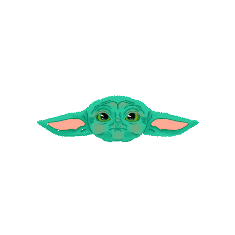 alinewanz starwars yoda mandalorian babyyoda Sticker