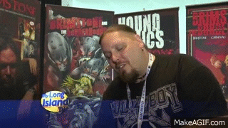 long island celebrity GIF by Brimstone (The Grindhouse Radio, Hound Comics)