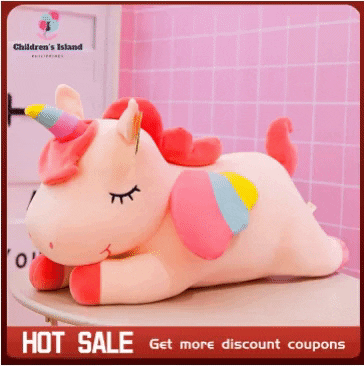 cebdaily giphygifmaker unicorn stuff toys GIF