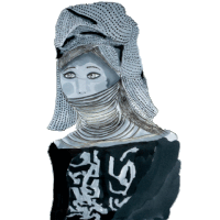 girl gif artist Sticker