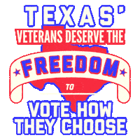 Voting Rights Texas Sticker by Creative Courage