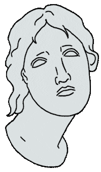 statue Sticker by Bits Bodywear