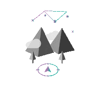 MOWISPACE mtb mountains mountain bike navigation Sticker