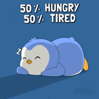 Hungry Sleep GIF by Pudgy Penguins