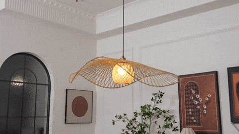 kloelighting giphyupload kloe kloerattanlights kloerattanpendantlight GIF