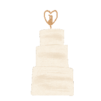 charlielemarieart wedding cake married wife Sticker