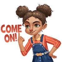 Come On Girl Sticker by GardenAffairs