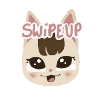 Wadooma cat swipe up swipe animal crossing Sticker