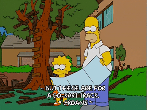 looking homer simpson GIF