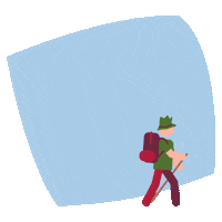 Hiking Wanderlust Sticker by Dorf Tirol