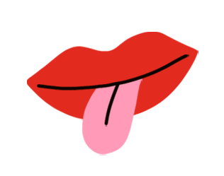 thebritdrotshop giphyupload mouth tongue out Sticker