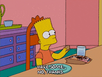 bart simpson no thanks GIF